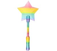 Soporte para tarjetas de crédito, diseño de estrellas 3D sin contacto, diseño de estrellas divertidas, para compras, tiendas, supermercados, restaurantes, arcoiris, Ver descripción