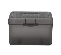 Soporte para tarjetas de fichas, caja para tarjetas de notas, soporte para tarjetas, organizador de índices, armario para manualidades, con mesa plegable (gris C)
