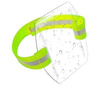 Soporte para tarjetas de identificación, banda transparente impermeable segura, tarjetero para pase de esquí, diseño ajustable, ideal para hombres y mujeres, viajes al aire libre, esquí, ascensor