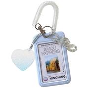 Soporte para tarjetas de identificación, bonito estuche, cartera, tarjeta de acceso para mujer, ideal para viajes, soporte para tarjetas de identificación