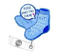 Soporte para tarjetas de identificación con clip de metal, carretes retráctiles para enfermeras, médicos, profesores, vaca