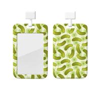 Soporte para tarjetas de identificación con estampado de eneldo de sushi con cordón separable, para médicos, profesores, enfermeras, personal de oficina