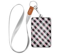 Soporte para tarjetas de identificación de crucero de los años 80 con cordón para tarjetas de identificación, para viajes y vacaciones