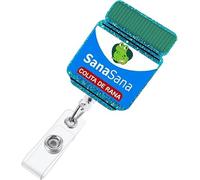 Soporte para tarjetas de identificación extensible, para enfermeras, médicos, voluntarios (Sana Sana Colita de Rana)