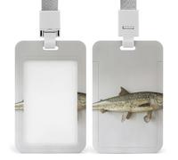 Soporte para tarjetas de identificación, protector vertical para tarjetas de identificación con cordón, soporte para tarjetas de identificación de todo el cuerpo, etiquetas de nombre, tarjetas de
