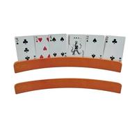 Soporte para tarjetas de juego, soporte de madera para tarjetas de manos libres, soporte de almacenamiento, 2 unidades, soporte para , canasta, pinochle, niños adultos