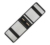 Soporte para tarjetas de puntuación - Suministros de curso de cuero sintético - Libro de registro de golf - para práctica de entrenamiento, campo de conducción, interior, hogar, patio, club
