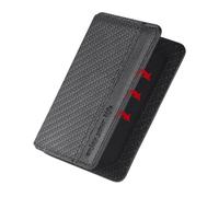 Soporte para tarjetas de teléfono genérico con soporte para tarjetas de crédito y monedero, diseño de cartera de piel sintética, Negro , Se référer au descriptif, Consulte la descripción