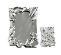 Soporte Para Tarjetas Fotográficas Para Bolso - Marco De Exhibición De Tarjetas Galvanizadas, Protector De Tarjtas De Identificación, Elegante Para Fotos De ABS | Llavero De Viaje Portátil