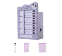Soporte para tarjetas perforadas de autodisciplina, bolígrafo, planificador para estudiantes, organizadores de escritorio, tablero de planificación de tareas, lápiz, organizador de escritorio para con