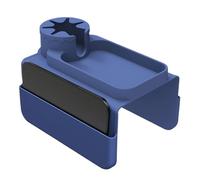 Soporte para taza de sofá de silicona - Bandeja de sillón anti -enchufe, organizador de bebidas suave a base de brazos de silicona | sin deslizamiento con bolsillo para mando a distancia, teléfono