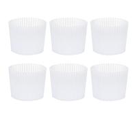 Soporte para tazas de café, 6 piezas, funda aislante de silicona reutilizable, funda protectora para botella de café, té, bebidas frías y calientes, soporte para taza de café