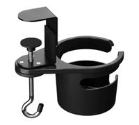 Soporte para tazas de escritorio, antiderrames, sin taladro, abrazadera | Soporte para bebidas de escritorio para almacenamiento de vasos en casa y escuela