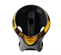 Soporte para tazas de motocicleta para barras de choque, montaje seguro para botella de agua de 3.1 a 4.6 pulgadas de diámetro, plástico negro, para todo tipo de clima, pieza de scooter (dorado)