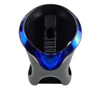 Soporte para tazas de motocicleta para barras de choque, montaje seguro para botella de agua de 3.1 a 4.6 pulgadas de diámetro, plástico negro, para todo tipo de clima, pieza de scooter (azul)