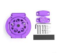 Soporte para tazas de motocicleta para manubrio, soporte para botellas de agua, compatible con vehículos eléctricos y motocicletas, color naranja (morado)