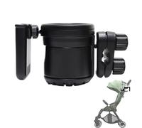 Soporte para tazas para cochecito, estante antideslizante para almacenamiento de bebidas con soporte para teléfono, soporte multifuncional antideslizante para cochecito de bicicleta, sillas de ruedas