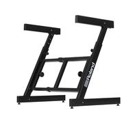 Soporte para teclado Roland KS-11Z | Soporte en Z de alto rendimiento con amplio rango de ajuste para pianos de escenario de 88 teclas y otros teclados | Brazos acolchados plegables