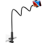 Soporte para tel?fono con cuello de cisne, soporte plegable para tel?fono con rotaci?n de 360? ajustable para iPhone/Samsung/Huawei/Google Pixel y m?s