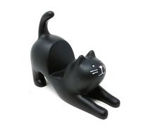 Soporte para tel fono manos libres con forma de gatito de Allydrew, color negro
