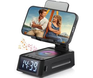 Soporte para teléfono celular con altavoz Bluetooth y reloj, soporte inalámbrico para teléfono para hombres y mujeres: un regalo genial para