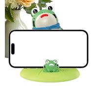 Soporte para teléfono celular para escritorio, soporte para teléfono de rana con animales, accesorios de escritorio de rana, divertido soporte para teléfono para familia, películas, hogar, tabletas