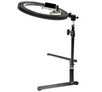 Soporte para teléfono celular para transmisión en , trípode ajustable de transmisión de video con luz, equipo de grabación, estante para teléfono para vlogging, reuniones, estudio, soporte de