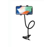 Soporte para teléfono celular, soporte universal para teléfono móvil de hierro de escritorio con brazo de cuello de cisne ajustable, dispositivos GPS, accesorio de montaje móvil para cama, escritorio