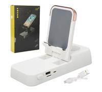 Soporte para teléfono con altavoz Bluetooth Diseño ergonómico Altura ajustable Sonido envolvente HD Micrófono con reducción de ruido integrado