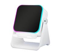 Soporte para teléfono con altavoz Bluetootth - ABS 10 W | Altavoz de inducción con luz ambiental | Altavoz cargador inalámbrico plegable | Soporte para teléfono | Base multifunción de carga rápida