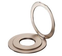 Soporte para teléfono con anillo de succión magnético fuerte de metal con rotación de 360, dorado