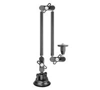 Soporte para teléfono con brazo flexible de 360 grados, con tornillo de 1/4 3/8, soporte de abrazadera ajustable con base de succión ajustable