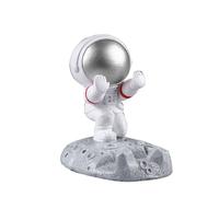 Soporte para teléfono con diseño único de astronauta, soporte multifuncional para celular con detalles recortados a mano y estatua creativa de