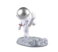 Soporte para teléfono con diseño único de astronauta, soporte multifuncional para celular con detalles recortados a mano y estatua creativa de
