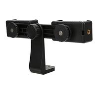 Soporte para Teléfono con Doble Clip, Rotación de 360 ° Plástico Negro Soporte para Teléfono con Doble Clip, Mini Trípode con Tornillos de 1/4 de Pulgada para Video para Transmisión en