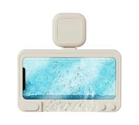 Soporte para teléfono con ducha, de montaje en pared soporte de rotación de 360 grados con altavoz | Soporte de ducha ultrafino para baño, dormitorio, dormitorio, hotel, baldosa interior