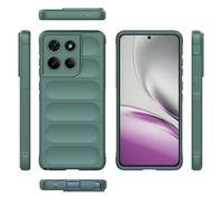 Soporte para teléfono con funda plegable For Motorola Moto G Stylus Phone Case Silicone Slim Cover Full Body Protection Shock Resistant Scratch Resistant Soft Inner Fiber Flocking Cases(Ye?il)