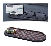 Soporte para teléfono con guía y alfombrilla antideslizante para coche con número de aparcamiento - Compatible con todos los smartphones