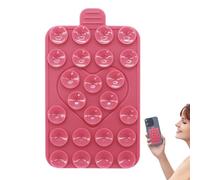 Soporte para teléfono con, Mango de succión de teléfono - Soporte de Amor Antideslizante de Doble Cara | Estuche móvil portátil con Fuerte succión, Accesorio Adhesivo de Silicona