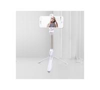 Soporte para teléfono con trípode Bluetooth para selfies y transmisión en vivo (blanco): Regalo sorpresa blanco