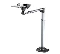 Soporte para teléfono con trípode elevado - Soporte de aluminio giratorio de 360 grados | Soporte de video para cursos de fotografía de vlog en línea, estructura resistente y portátil, angol