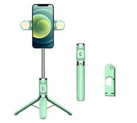 Soporte para teléfono con trípode para selfie, con luz de relleno, clip de teléfono monopié de mano, soporte para teléfono M01S, soporte para celular de oficina para escritorio con luz ajustable