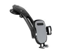 Soporte para teléfono Curvado hacia Abajo con, Soporte para teléfono de Coche Ajustable 360 ° con Fuerte para salpicadero y Parabrisas, Soporte Universal de ABS móvil, Compatible con