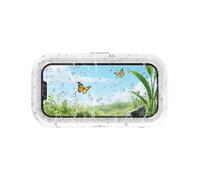 Soporte para teléfono de baño | 20,5 x 11 cm Waterproof Wall Mount Protector,High Sensitivity Bathroom Phone Case - Accurate for Kitchen Mirror Bathtub Travel Beach Gym Poolside Boat Taking Bath Women