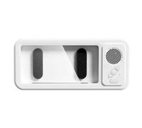 Soporte para teléfono de baño - Soporte para teléfono de ducha | Altavoces para ducha, rotación visible impermeable de 360 grados con altavoz, soporte de pantalla táctil antivaho para espejo de pared