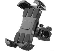 Soporte para teléfono de bicicleta a prueba de golpes para motocicleta con bloqueo de una mano y rotación de 360 grados, antivibración, compatible con teléfonos inteligentes de 4, 7, 7, 2 pulgadas, se