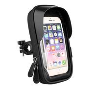 Soporte para teléfono de bicicleta - Bolsa de teléfono con pantalla táctil, bolsa de marco para teléfono inteligente | Soporte giratorio de teléfono de bicicleta de 360°, pinza de manillar de