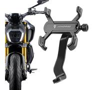 Soporte para teléfono de bicicleta, clip de manillar con diseño de 4 garras, abrazadera de manillar ajustable giratoria de 360 grados para teléfonos inteligentes de 2.3 a 3.7 pulgadas de ancho