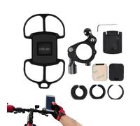 Soporte para teléfono de bicicleta | Clip universal giratorio de 360 grados amortiguador, soporte para teléfono móvil para bicicleta | Para excursiones en bicicleta, videollamadas, navegación