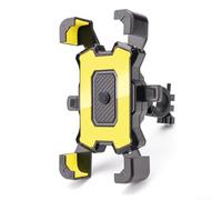 Soporte para teléfono de bicicleta: giratorio 360° y soporte de navegación segura para (modelo de manillar amarillo-1)
